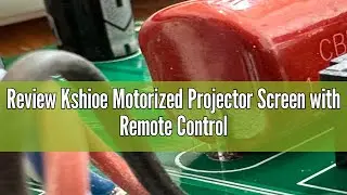 Review Kshioe Motorized Projector Screen with Remote Control, No Wrinkles, Without Dents, HD Screen,