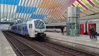 Aankomst Drielanden trein RE18 op Li&egrave;ge Guillemins
