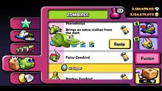 Zombie Tsunami Fusion road to LEGENDARY ZOMBIRD... Part # 1