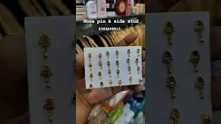 Nose pin and side stud Micro Gold Plated Earring Location Thondamuthur Coimbatore 641109 #nosepins