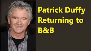 STEPHEN LOGAN IS COMING BACK TO B&B TO SHAKE THINGS UP!!! 🔥