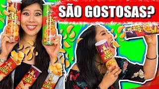 PROVANDO BATATINHAS DE VÁRIOS SABORES | Blog das irmãs