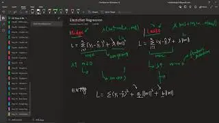 57 ElasticNet Regression   Intuition and Code Example   Regularized Linear Models1080P HD