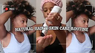 My Skin Care & Natural Hair Routine | Pushing Through Depression & Anxiety as a Single Mom