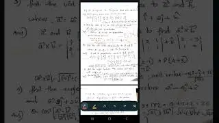 Mathematics II-Vector Algebra- cross product ,dot product and it's applications