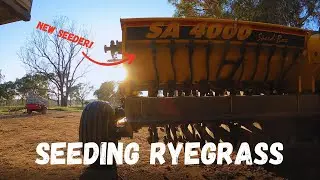 Trying Out the New to Us Disc Drill | Seeding Pasture | Australian Seeding 2022