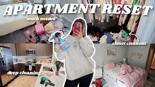 FULL APARTMENT RESET 2026 | closet clean out, organization, deep cleaning everything..