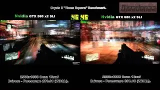 Nvidia SLI Geforce GTX 580 vs. SLI GTX 680 - Crysis 2
