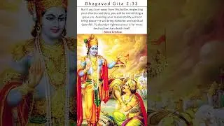 Bhagavad Gita 2:33 | InnerVerse #bhagavadgita #krishna #vishnu #spiritualawakening #selfimprovement