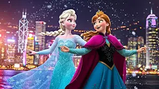 Elsa & Anna, a trip to Hong Kong , Frozen Song !