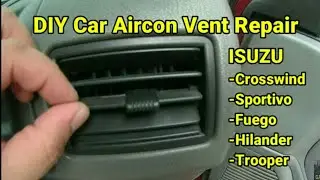 DIY Car Aircon Vent Repair