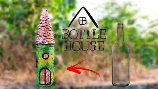 How to make Bottle House | Bottle Art | Bottle Craft | @ArtMagicCrafts