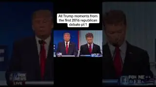Donald Trump's first ever republican candidate debate in 2015-2016