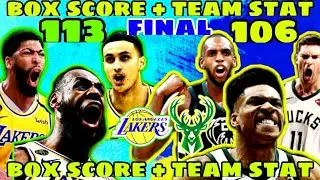 LAKERS VS BUCKS | SCOREBOARD | BOX SCORE | REACTION | 4TH QUARTER [JANUARY 21, 2021]