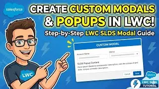 Create Modal & Popup in LWC SLDS Modal Custom Popup Salesforce Tutorial