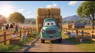 Farm Truck Goes Vroom 🎵 | Fun Vehicle & Farm Rhyme for Kids | Nursery Rhymes & Songs for Children