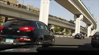 Cairo Driving Dash Cam: Video(9): Heading from Nasr City to New Cairo New Road