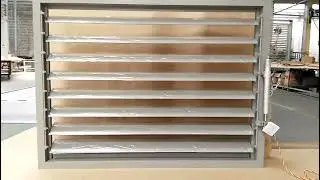 Aluminum louver factory is testing motorised aluminum  sun louver