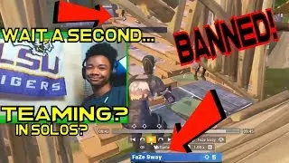 Faze Sway *CAUGHT CHEATING* Teaming In Solos *CASH CUP* With Wistles