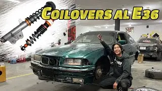 INSTALANDO COILOVERS AL E36 DE DRIFT | Kenyi Nakamura