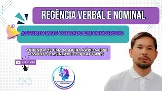 Como não ERRAR MAIS REGÊNCIA VERBAL e NOMINAL?  Aula  para #concursos #portuguesparaconcursos