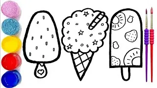 🍦🖌️ Ice Cream Drawing Adventure! Painting & Coloring Fun for Kids & Toddlers | Let's Get Creative!