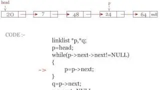 delete last element from linklist