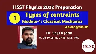 HSST Physics 2022- Constraints