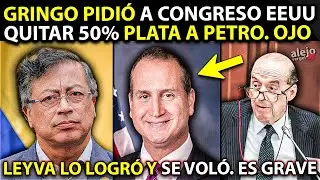 LEYVA LO LOGR&Oacute;: Congreso EE.UU quitar&aacute; Plata a Petro, lo acusaron de DR0G4DICT0 y defendieron Uribe