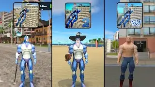 Which is the best ? | Rope Hero Vice Town vs Rope Hero Mafia vs Rope Hero Cheatground