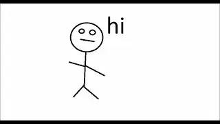 Person with a very deep voice saying hi