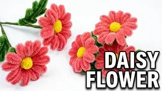 DIY Daisy Flower | EASY Pipe Cleaner Flower Making Tutorial for Beginners
