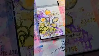Make time for Art - Easy Journal Page with Stencil Background & Collage Fodder #artjournaling