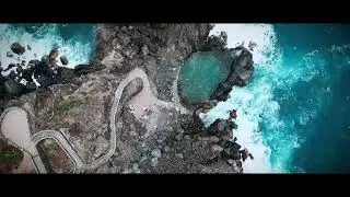 This Hidden Natural Pool in Tenerife Is Unreal 🌊🚁 #Tenerife #travel  #DroneFootage