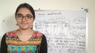 Domain constraints and Key constraints | Relational Model | DBMS