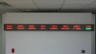 BRG Precision Product's 6601F-R18G-TT - 8 Zone, Programmable Time Zone Clock Display