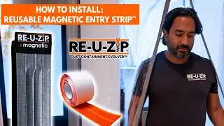RE-U-ZIP&reg; Self-Closing Magnetic Entry Strip&trade; | Dust Barrier Entry Installation Guide