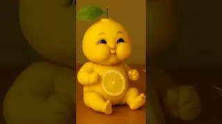 Cute Fruit Baby Eating Same Fruit 🍋 #shorts #fruits #funny #fruitbaby #ytshorts #asmr