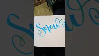 Snow ❄️ #calligraphy #calligraphy #trending #handlettered #handlettering #snow