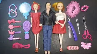 ASMR Toys 9:23 Minutes Satisfying with Barbie and Ken Salon and Beauty Accessories 