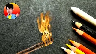 Draw realistic Fire of a Torch (Flame)