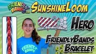 HERO FriendlyBands Bracelet - SunshineLoom How-To Video by Jessica