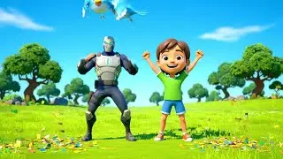 Fortnite Tiny Hero Missed the Storm Circle 🌪️ | Nursery Rhymes for Kids & Baby Songs