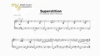 Satoru Shionoya - Superstition (Jazz Transcription)