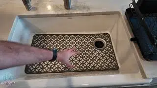 Large Farmhouse sink protector mat