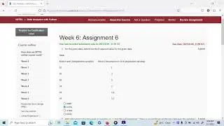 Data Analytics With Python NPTEL SWAYAM Course Week 6 Assignment Answers