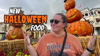 EATING ALL OF THE NEW HALLOWEEN FOOD IN MAGIC KINGDOM