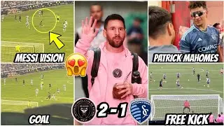 🤯Messi CRAZY No Look Assist vs Sporting KC And Free Kick Goals In Warm Ups