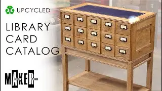 Upcycling a vintage Library Card Catalog