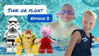 Sink or Float Challenge! Toys in the Pool | Episode 2 Danny B and Junior take a guess!